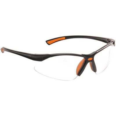 Portwest Bold Pro Safety Glasses Orange Clear