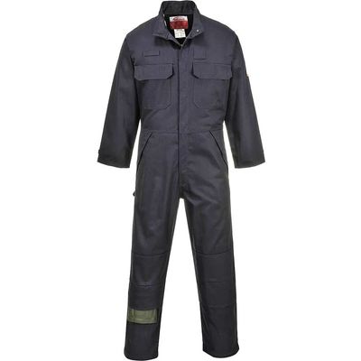 BizFlame Mens Multi-Norm Flame Resistant Coverall Navy M