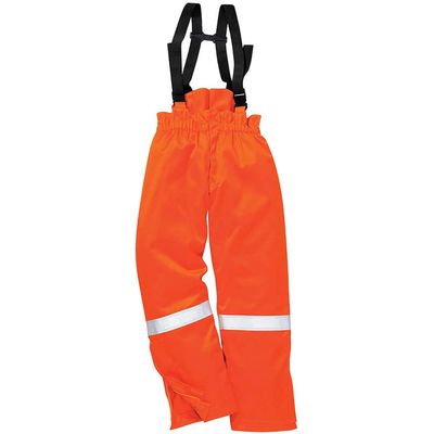 BizFlame Mens Flame Resistant Antistatic Winter Bib and Brace Orange S