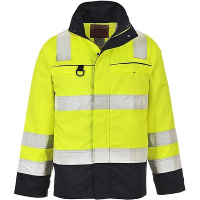 BizFlame Flame Resistant Hi Vis Multi Norm Jacket Yellow / Navy S