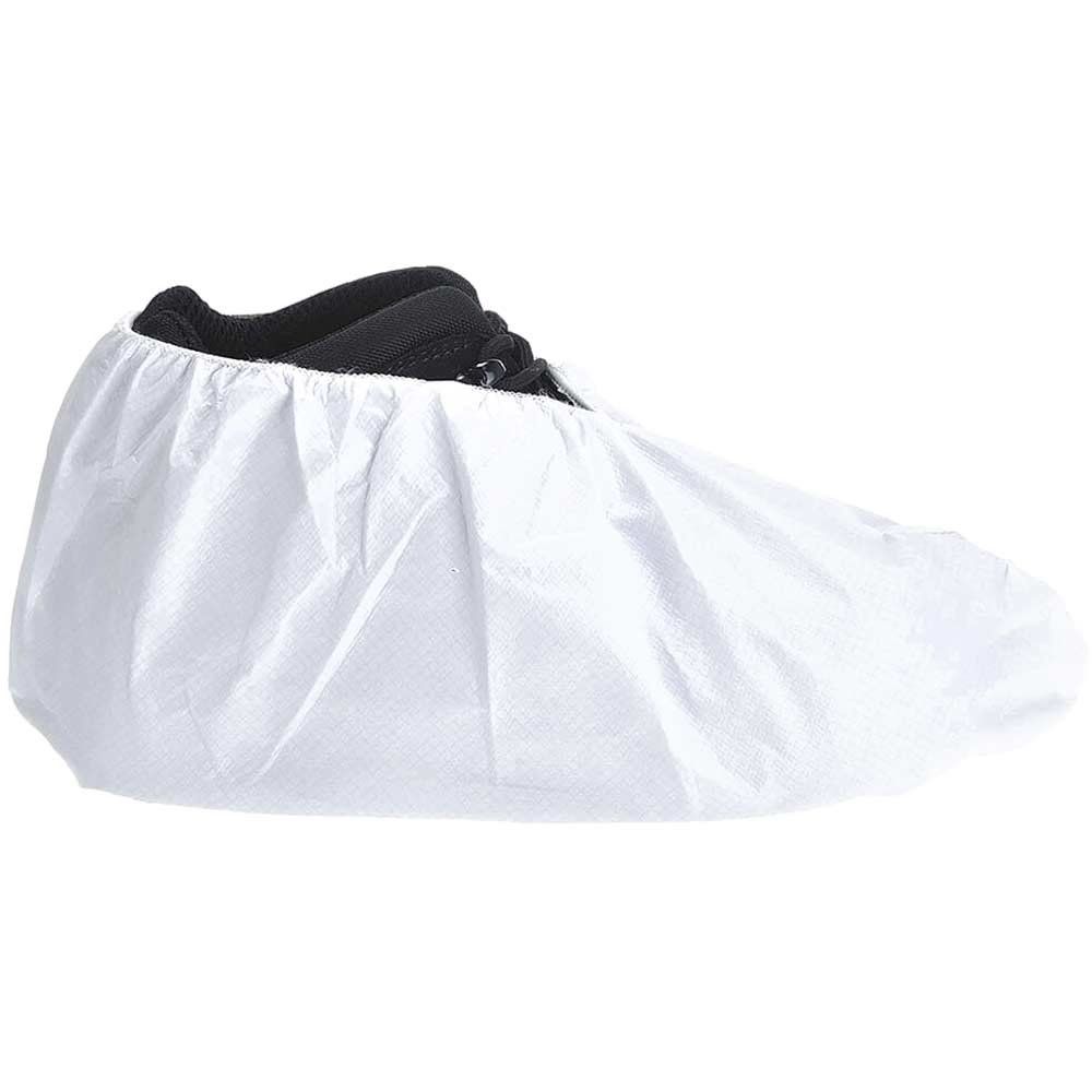 BizTex Microporous Disposable Shoe Covers White Pack of 200 - Image 1