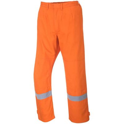 BizFlame Plus Mens Flame Resistant Trousers Orange M 32"