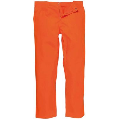 BizWeld Mens Flame Resistant Trousers Orange L 32"