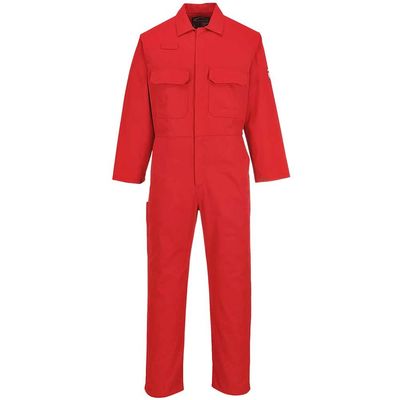 BizWeld Mens Flame Resistant Overall Red 5XL 32"