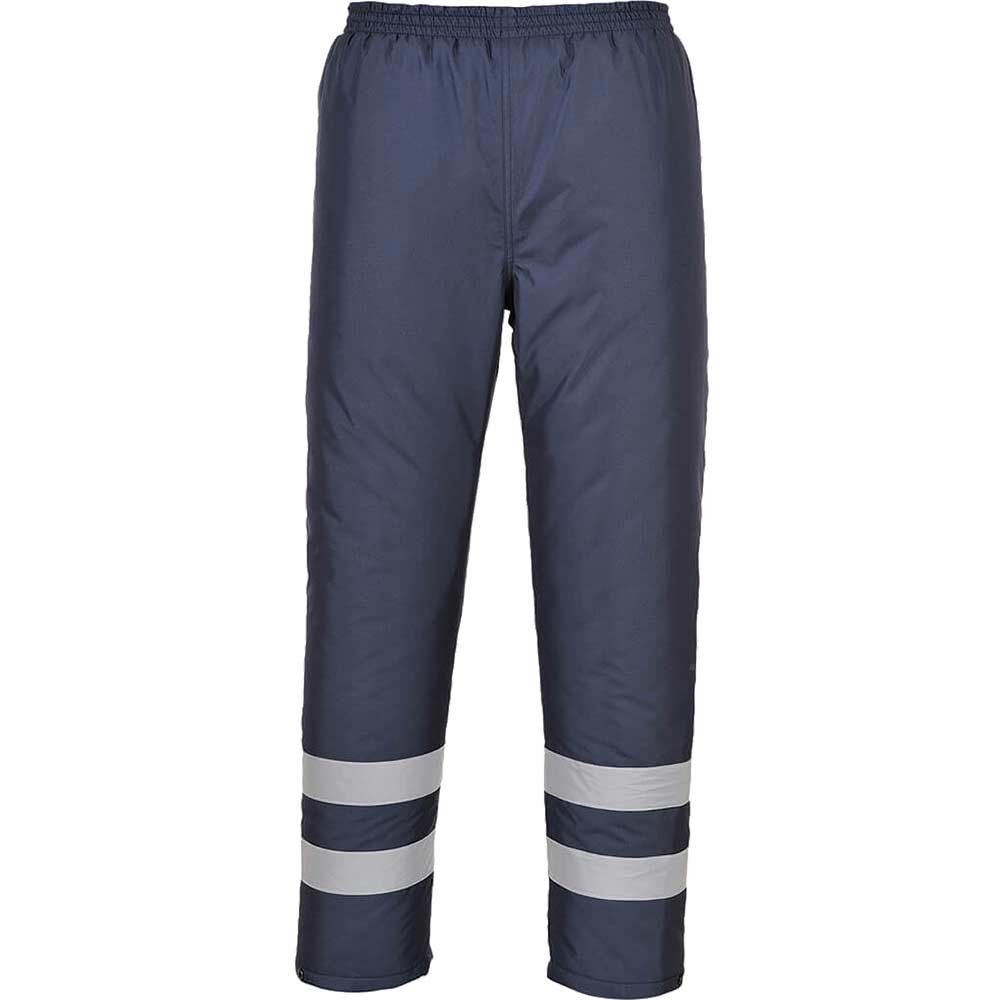 Iona Mens Rain Proof Lined Trousers Navy 2XL - Image 1