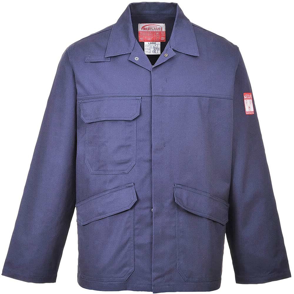 BizFlame Pro Mens Flame Resistant Jacket Navy M - Image 1