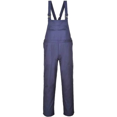 BizFlame Mens Pro Flame Resistant Bib and Brace Navy XL