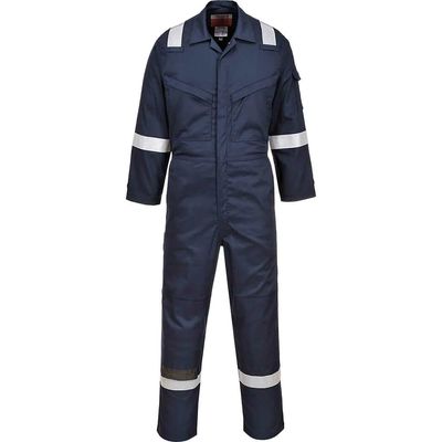 BizFlame Insect Repellent Flame Resistant Coverall Navy M 31"
