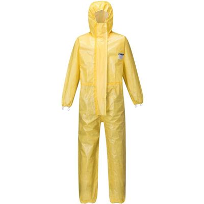 BizTex Microporous Type 3/4/5/6 Coverall Yellow L 31"