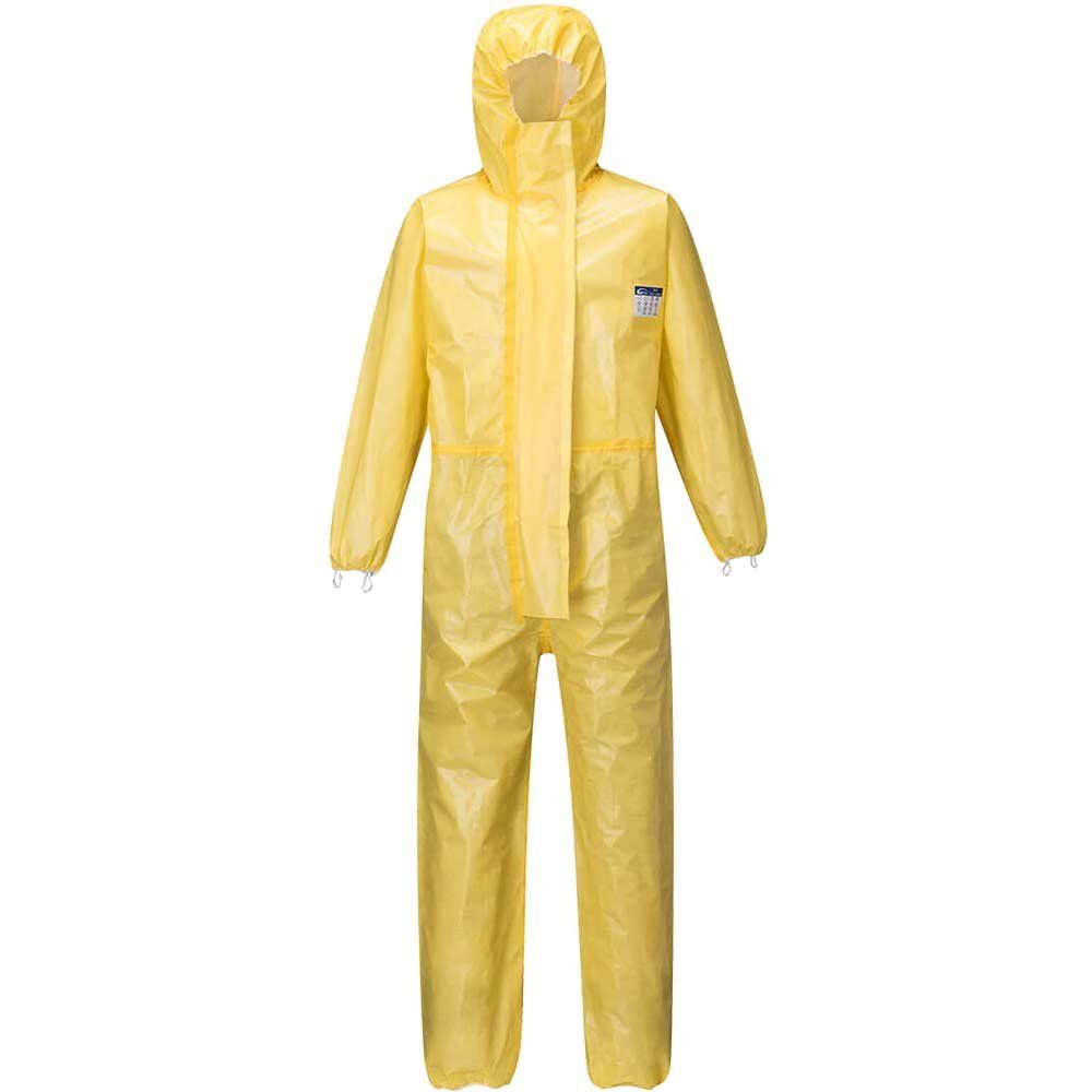 BizTex Microporous Type 3/4/5/6 Coverall Yellow XL 31" - Image 1