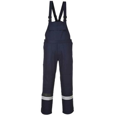 BizFlame Plus Mens Flame Resistant Bib and Brace Navy 3XL