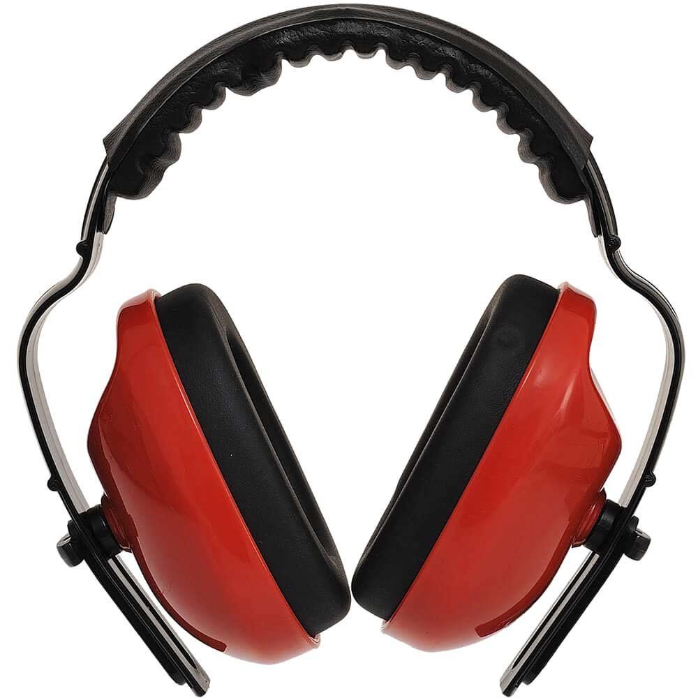 Portwest Classic Plus Padded Ear Defenders Red - Image 1