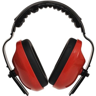Portwest Classic Plus Padded Ear Defenders Red