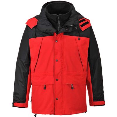Orkney Mens 3-in-1 Breathable Jacket Red 2XL