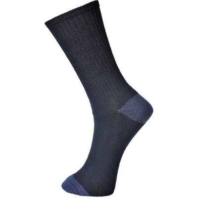Portwest Classic Cotton Socks Black 10 - 13 Pack of 1