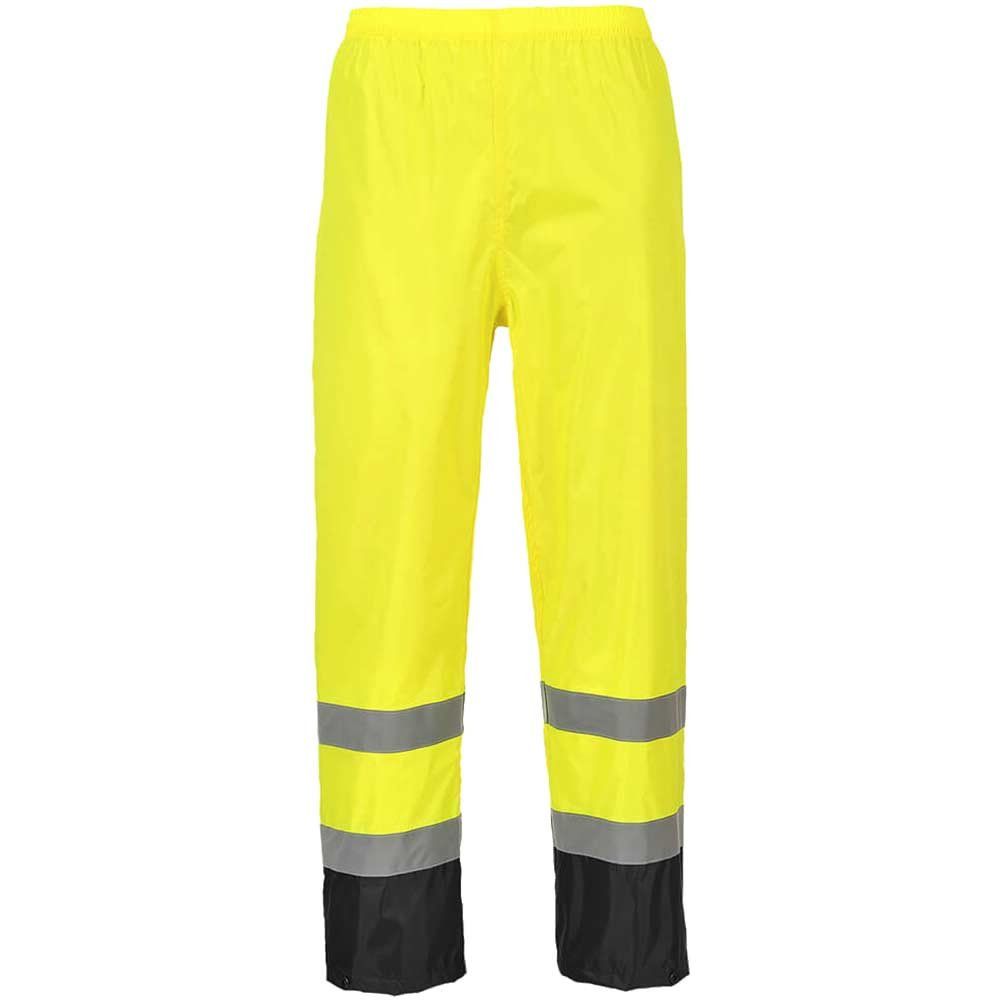 Classic Hi Vis Contrast Rain Trousers Yellow / Black 2XL - Image 1