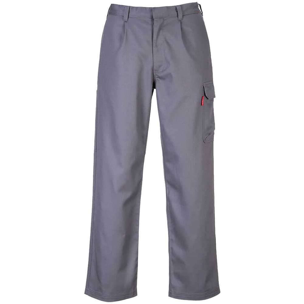 BizWeld Flame Resistant Cargo Pants Grey 4XL 31" - Image 1