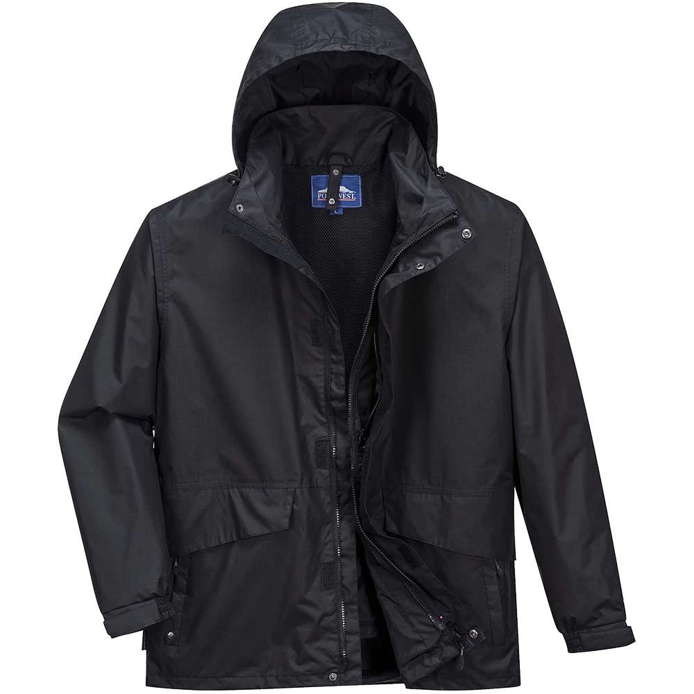 Portwest Argo Breathable 3 in 1 Jacket Black 2XL - Image 1