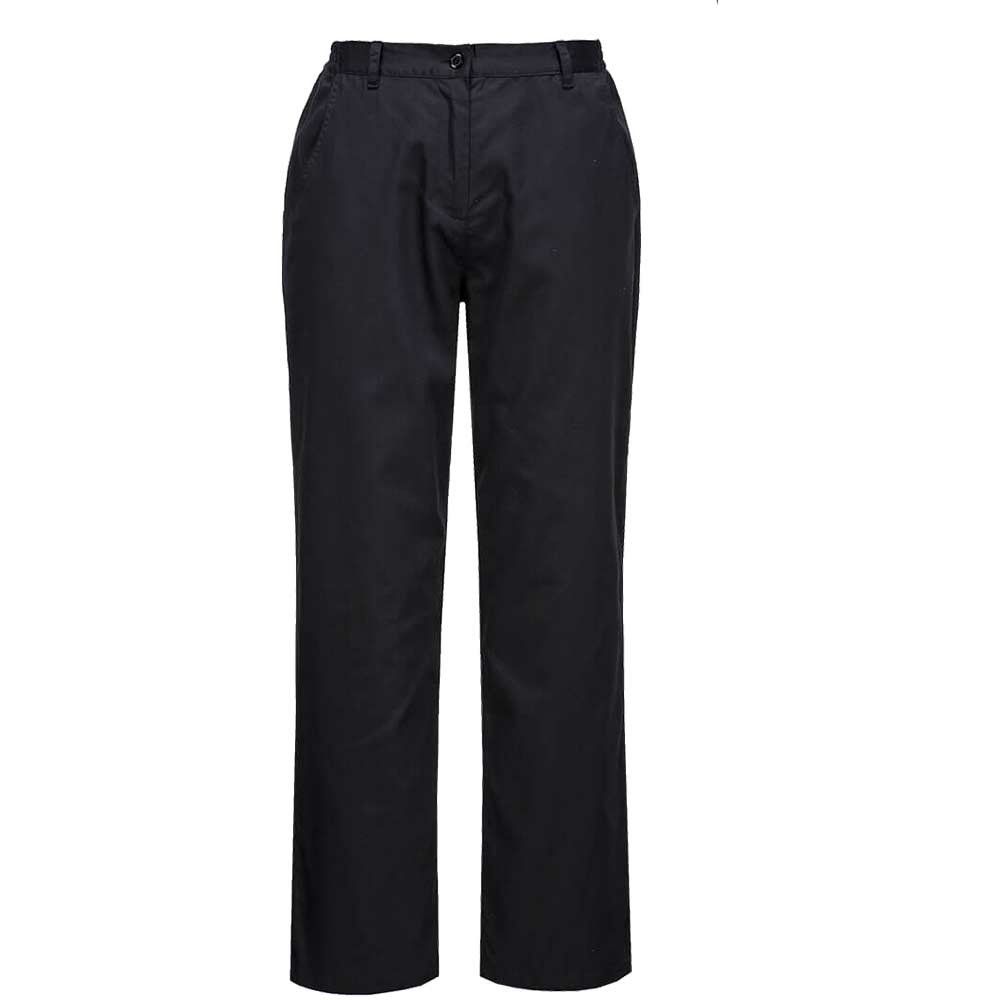 Portwest C071 Rachel Chef Trousers Black Black S 31" - Image 1