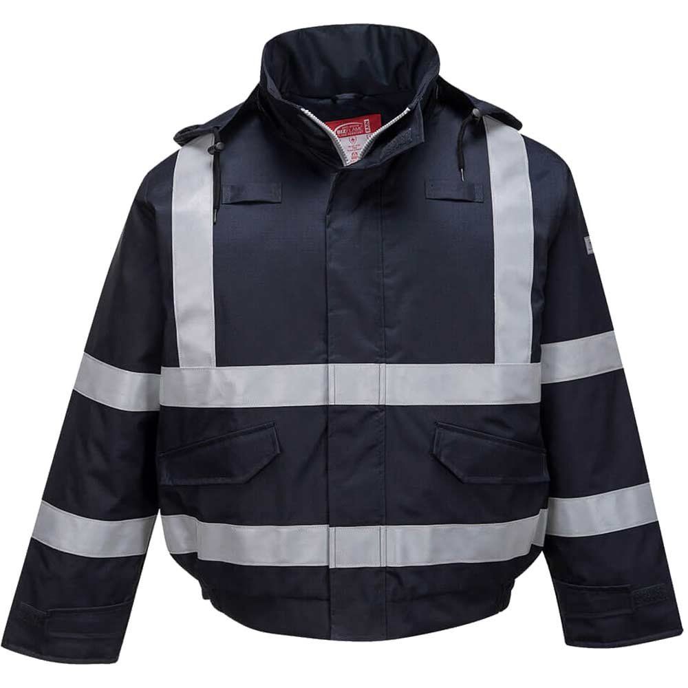 BizFlame Bomber Jacket Navy 2XL - Image 1
