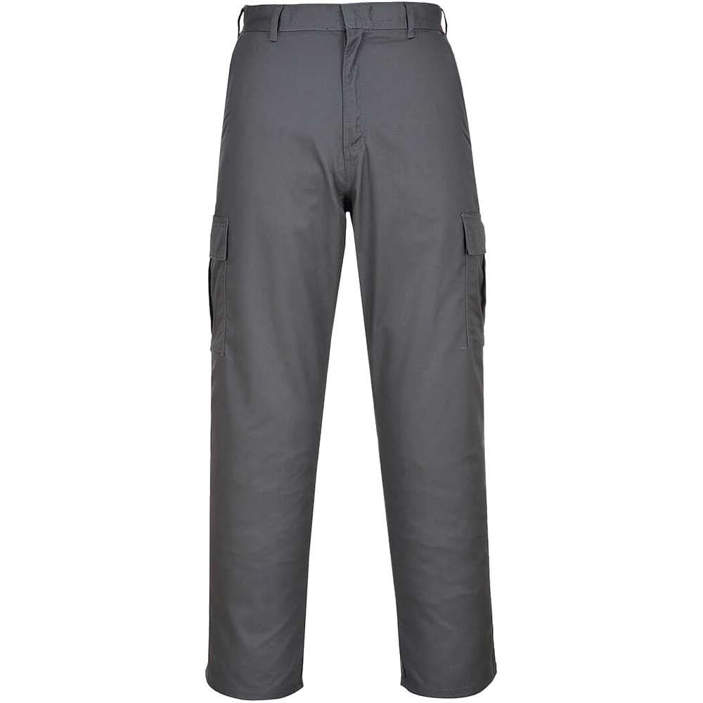 Portwest C701 Combat Trousers Grey 30" 33" - Image 1