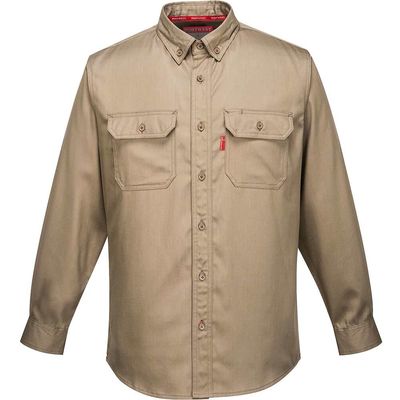 BizFlame 88/12 Flame Resistant Shirt Khaki 4XL