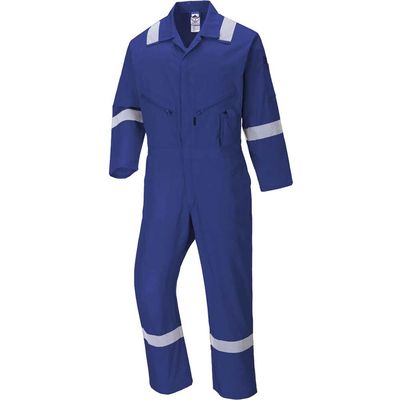 Portwest C814 Iona Cotton Coverall Royal Blue M