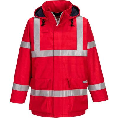 BizFlame Rain Anti Static Flame Resistant Jacket Red XL