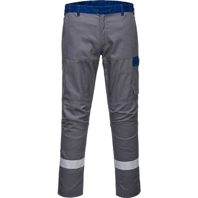 BizFlame Ultra Two Tone Flame Resistant Trousers Grey 36" 31"