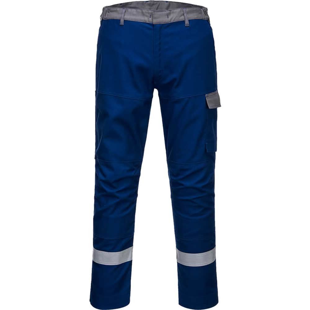 BizFlame Ultra Two Tone Flame Resistant Trousers Royal Blue 44" 31" - Image 1