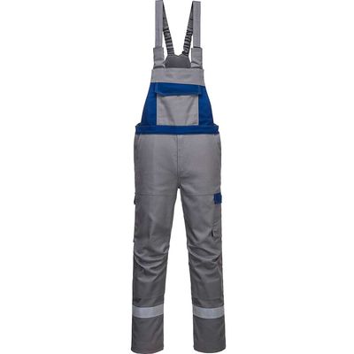 BizFlame Ultra Two Tone Bib and Brace Grey M 31"