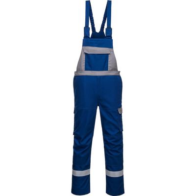 BizFlame Ultra Two Tone Bib and Brace Royal Blue 3XL 31"