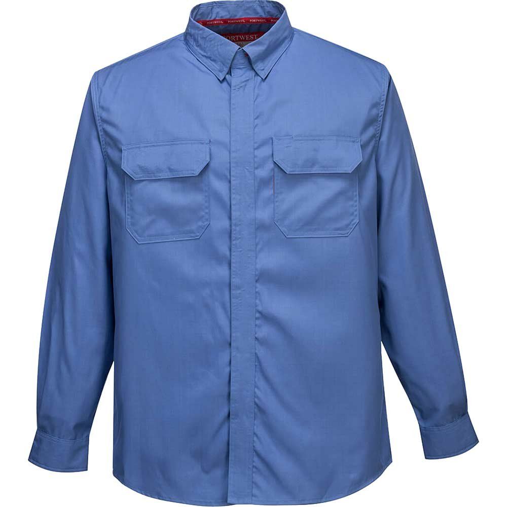 BizFlame Plus Chemical Shirt Blue S - Image 1