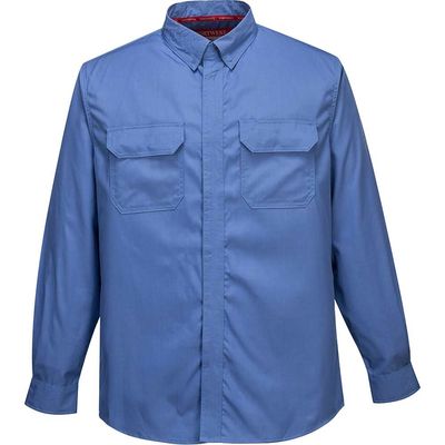 BizFlame Plus Chemical Shirt Blue S
