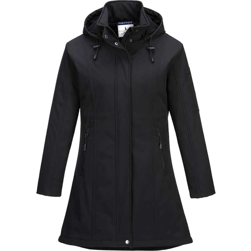 Portwest Carla Womens Softshell Jacket Black M - Image 1