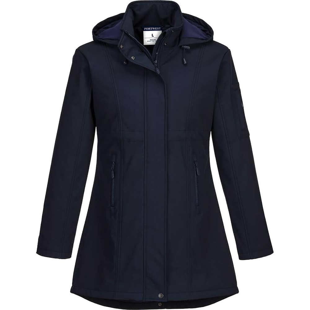 Portwest Carla Womens Softshell Jacket Navy XL - Image 1