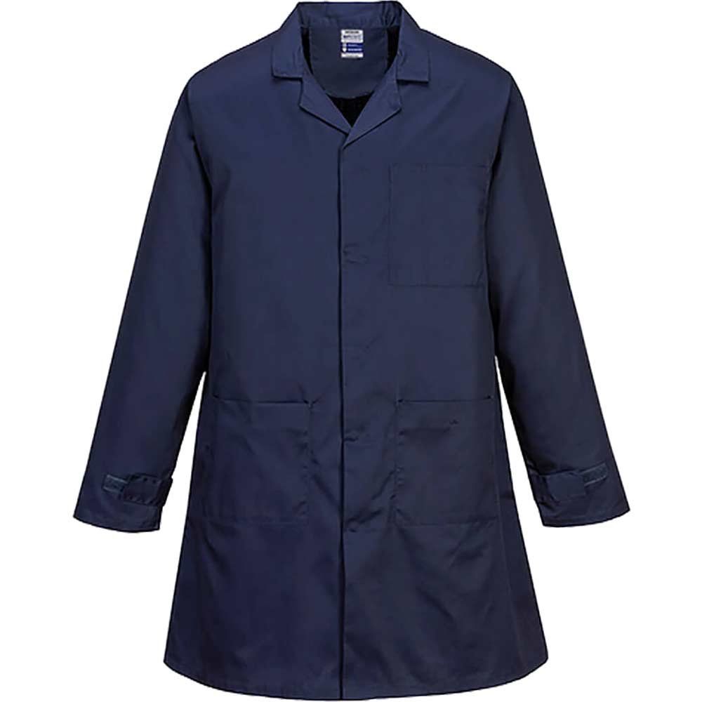 Portwest Anti Static ESD Coat Navy 3XL - Image 1