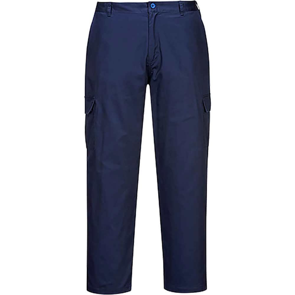 Portwest Anti Static ESD Trousers Navy 2XL 31" - Image 1