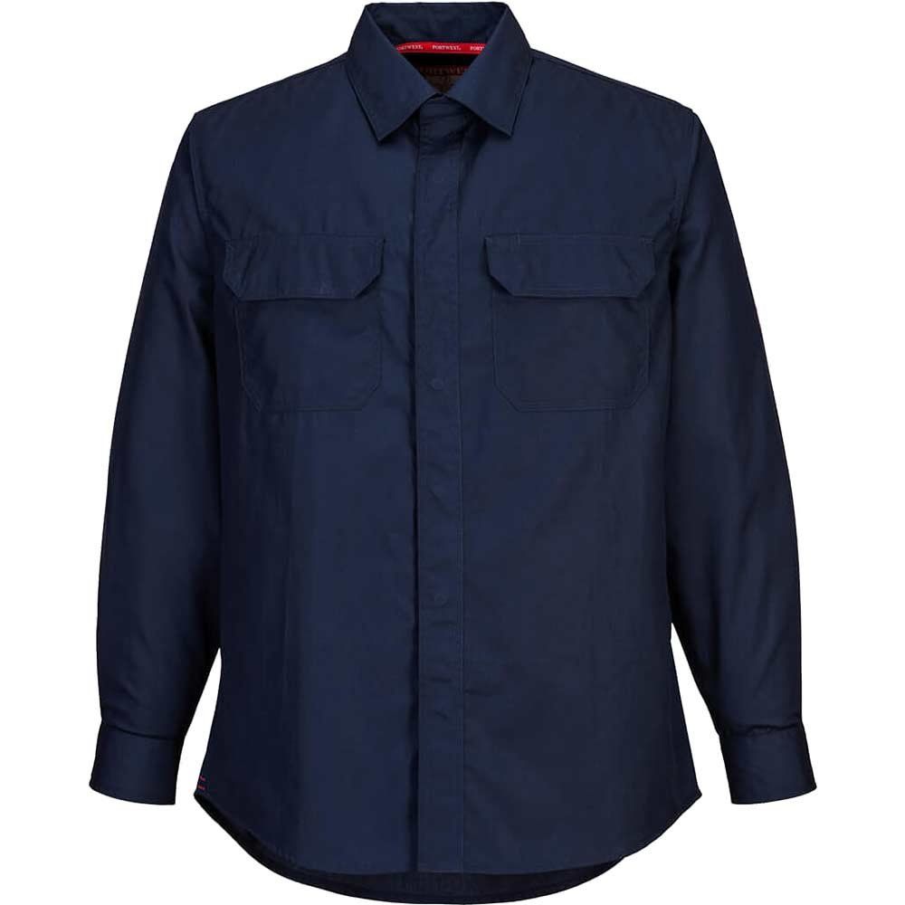 BizFlame Plus Chemical Shirt Navy M - Image 1