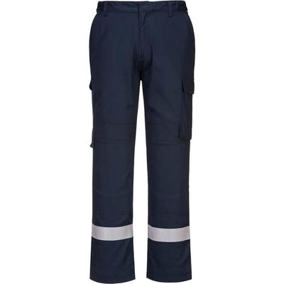 BizFlame Lightweight Stretch Panelled Trousers Navy XL 31"