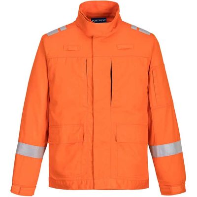 BizFlame Plus Lightweight Stretch Panelled Jacket Orange S