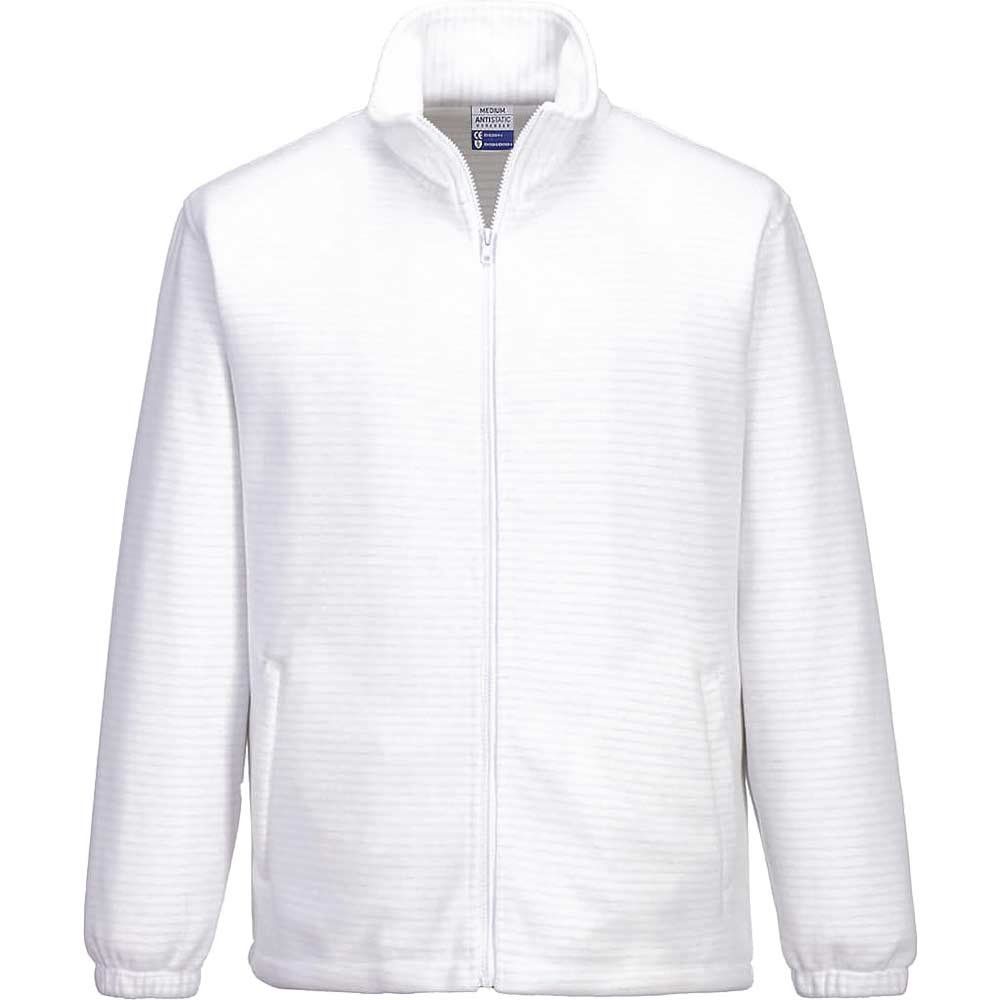 Portwest Anti Static ESD Fleece White S - Image 1