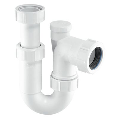 McAlpine ASA10V 1.25" Anti-Siphon Adjustable P Trap 75mm Seal