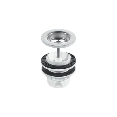 McAlpine BSW11PC 1 1/4 Inch Centre Pin Basin Waste with Plug & Chain - Thumbnail 2