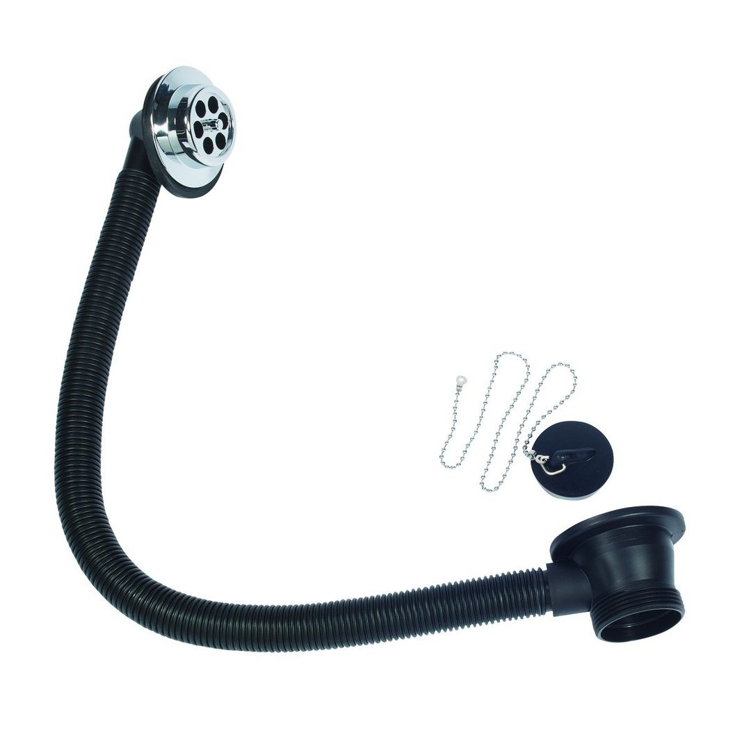 McAlpine FBW2PC 1.5" Combined Bath Waste and Overflow with Plug & Chain - Image 1