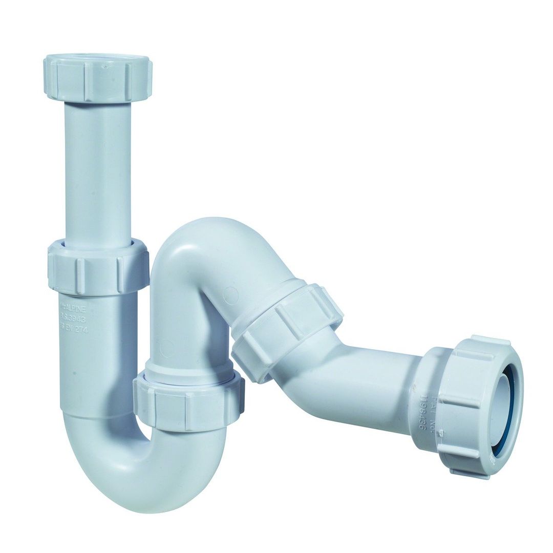 McAlpine SP10 1 1/4 Inch All-in-One Space-Saving Basin Trap - Image 1