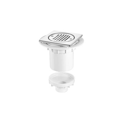 McAlpine TSG2T6SS Stainless Steel Square Shower Gully 110 x 130mm - Thumbnail 2