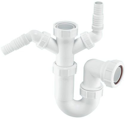 McAlpine WM11 Sink P Trap & 2 Nozzles 38mm
