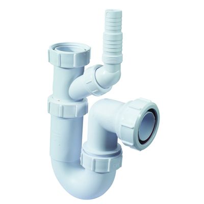 McAlpine WM15 1 1/2 Inch Adjustable Tubular Sink Trap with Swivel Nozzle
