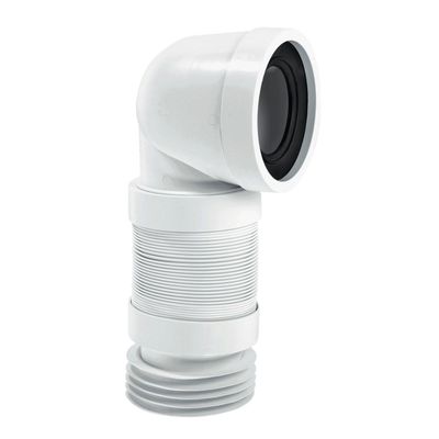 Mcalpine 90 Degree Flexible Tail WC Connector WC-CON8F